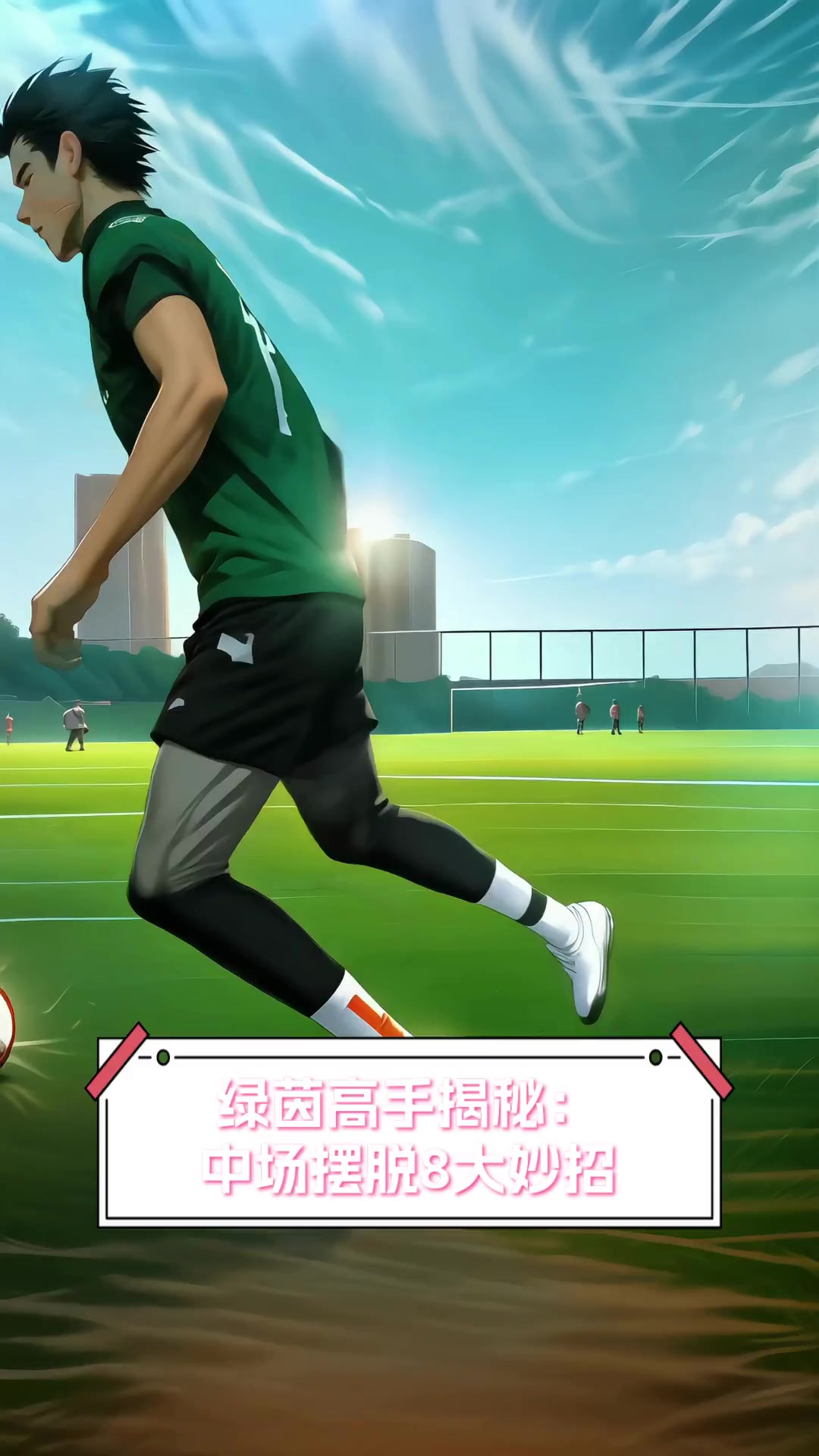足球场上绿茵草埋下球员们飒爽身影